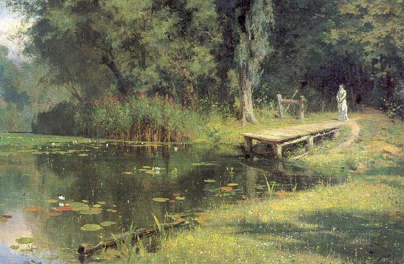 Polenov, Vasily Overgrown Pond oil painting picture